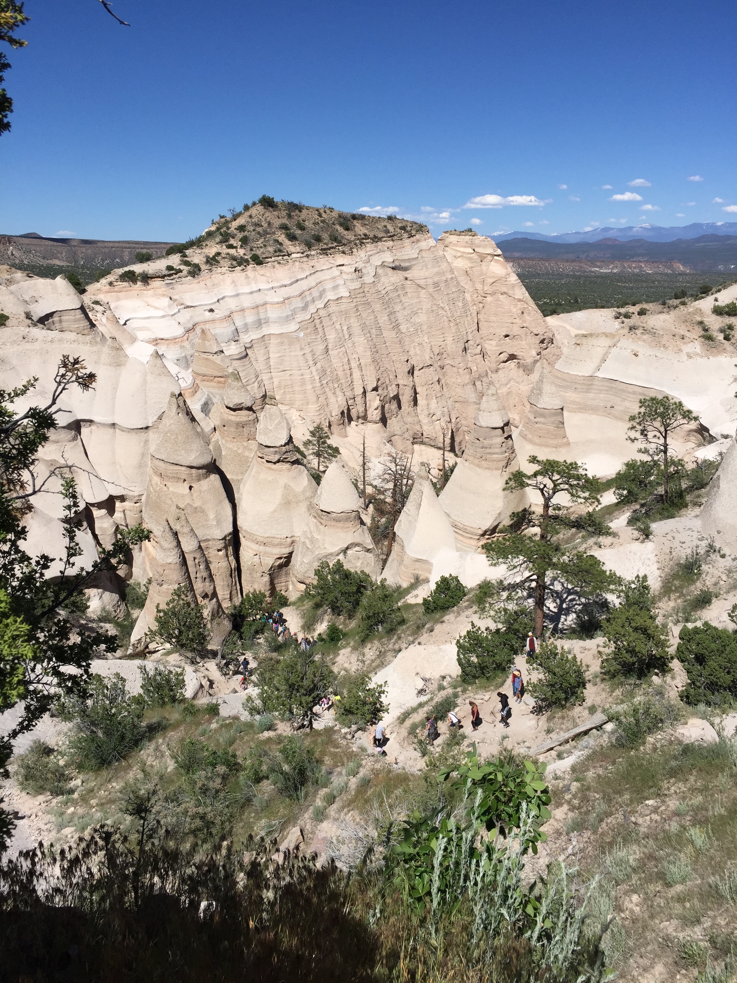 Aerial view of tent rocks at Kasha-Katuwe, NM